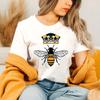 Queen Bee Women T Shirt Unique Gift for Bee Lovers Girls Crown Honey Bee Tops