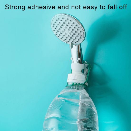 4Pcs Adjustable Shower Head Holders Simple Installation Universal Relocatable Bathroom Shower Head Suction Cup Holders