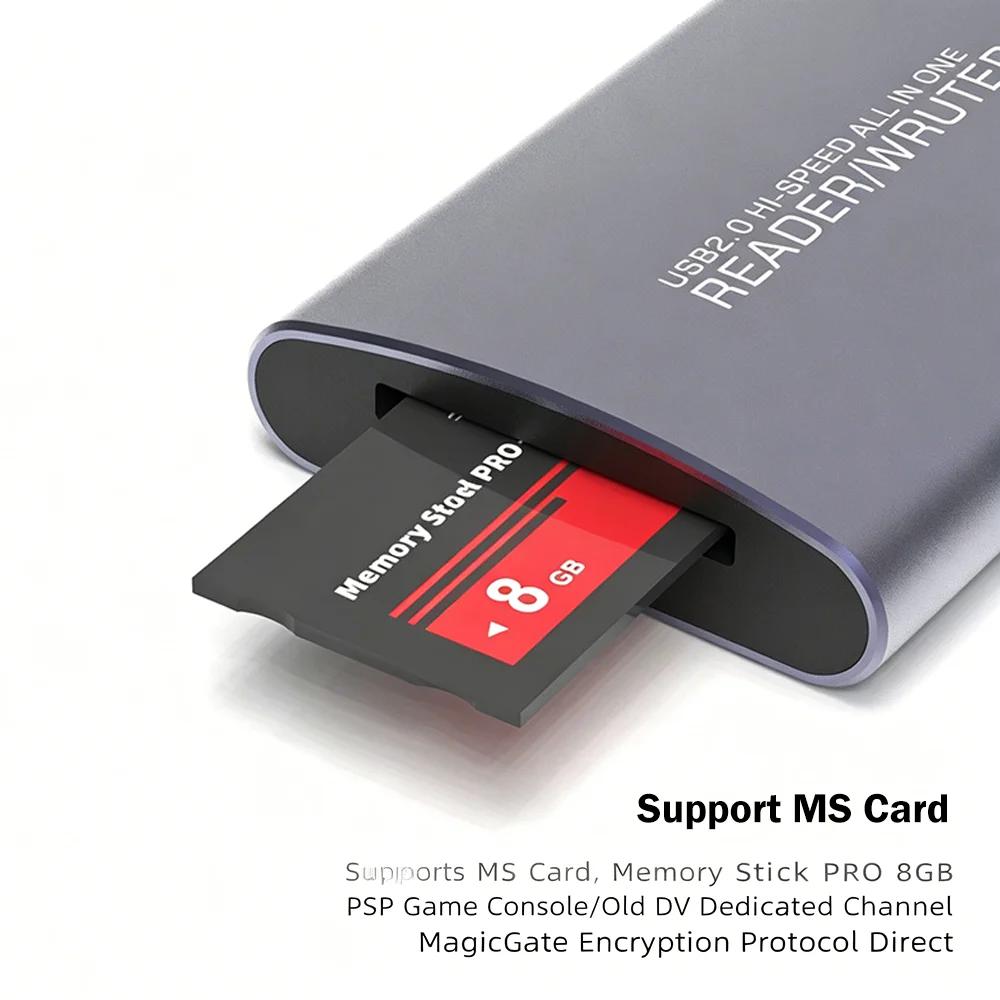 6v1 USB HUB Type-C HUB Multifunkční čtečka karet Dokovací stanice SD/TF/XD/CF/MS/M2 Adaptér pro paměťové karty pro fotoaparát