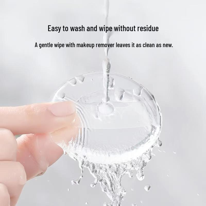 Dual-Use Transparent Silicone Puff: Non-Absorbing Jelly Cushion for BB Cream and Body Lotion