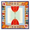 [G.Barsanti&Figli] Шарф Barsanti Женский 100% Шелк Большой 85x85см Квадратный Сделано в Италии Синий Купол