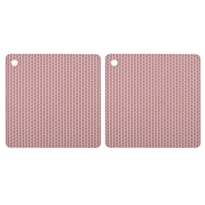 2/4 PCS Multifunction Heat Resistant Silicone Mat Drink Cup Coasters Nonslip Pads Pot Holder Table Placemat Kitchen Accessories