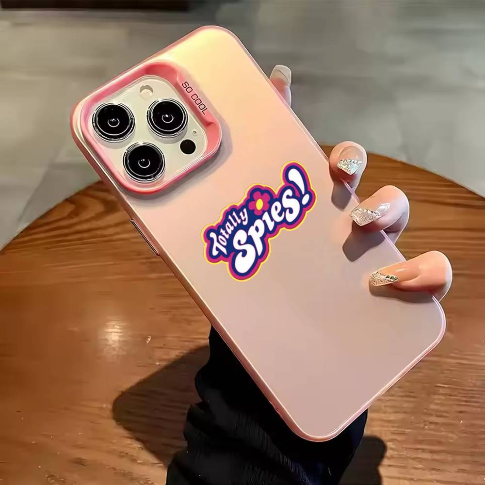 Cool T-Totally Spies Phone Case Color Silver Shell For IPhone 17 16 15 14 13 12 11 Pro Max Plus