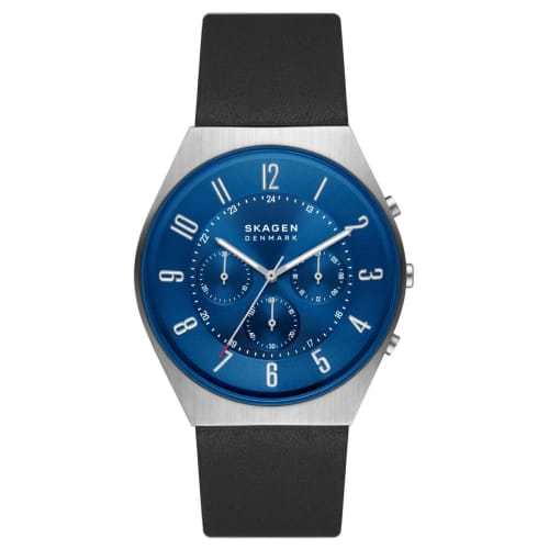 Skagen Grenen Chronograph Watch SKW6820 Men's Black