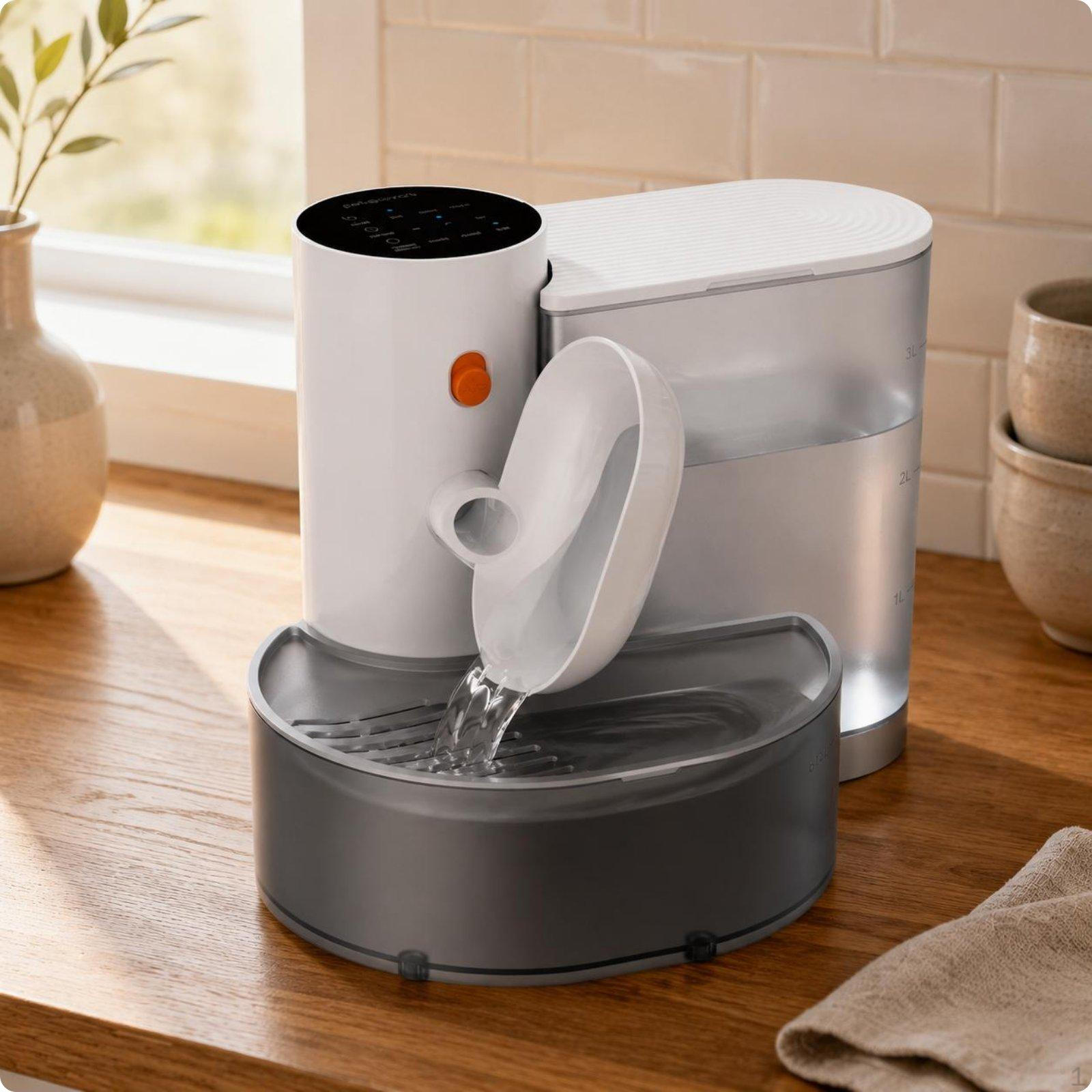 Stainless Cat Metal Dispenser Smart Automatic Water Easy to Clean Pet Standard - Plastic