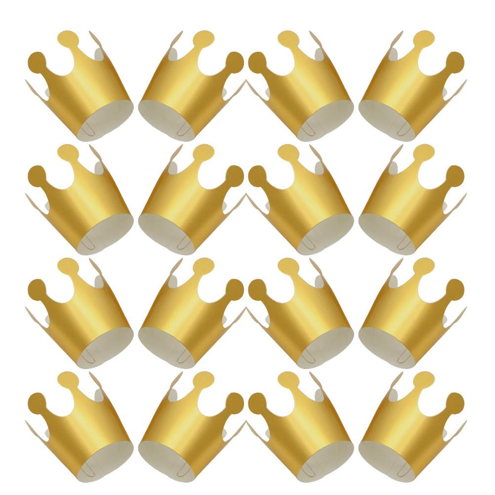20Pcs Birthday Crowns Paper Crown for Party Hats Birthday Decoration Photo Prop Comfortable Lightweight Fun