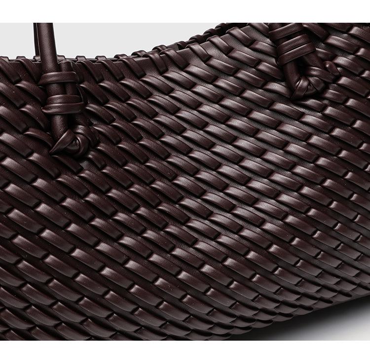 Za 2025 Women's High-End Woven Tote Bag: Fashionable Large-Capacity Handbag & Shoulder Shopping Bag
