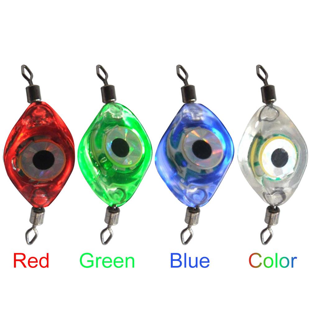 Fishing Lure Light Eye Shape Attracting Fish Light Waterproof Sensing Deep Drop for Seawater Freshwater for Underwater
