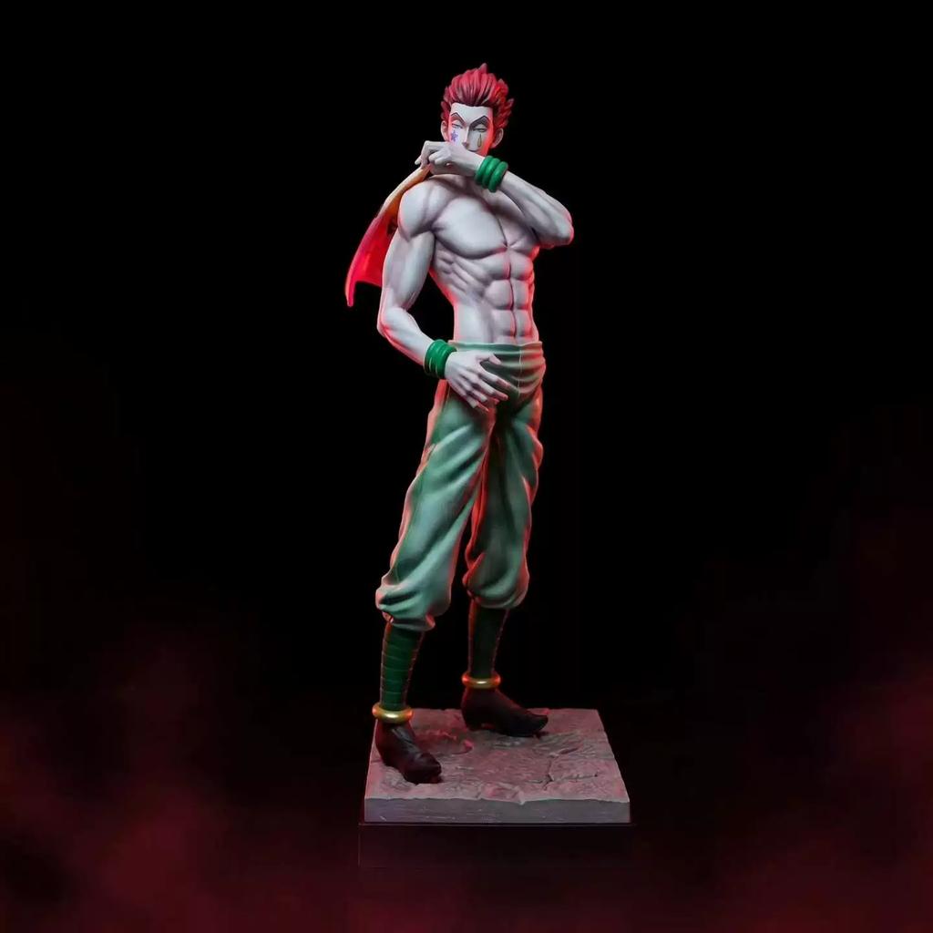 31CM Hunter X Hunter Hisoka Anime Standing Figure Statue Desktop Ornament Decoration Collectible Trendy Toy Exquisite Model Gift