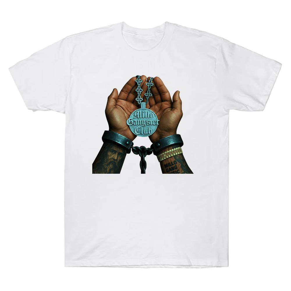 2025 Bryant Myers Millo Gangster Club T-shirt Fashion Aesthetic Graphic T Shirt Comfortable Cotton Clothing Women Men Streetwear