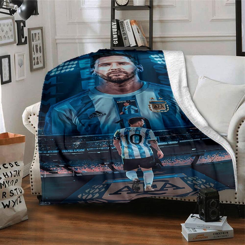 Soccer Player Action Blanket Warmthful Decor Great for Picnics Seaside Bed All-Season Use Stylish Decor Gifts For Family Or Friends