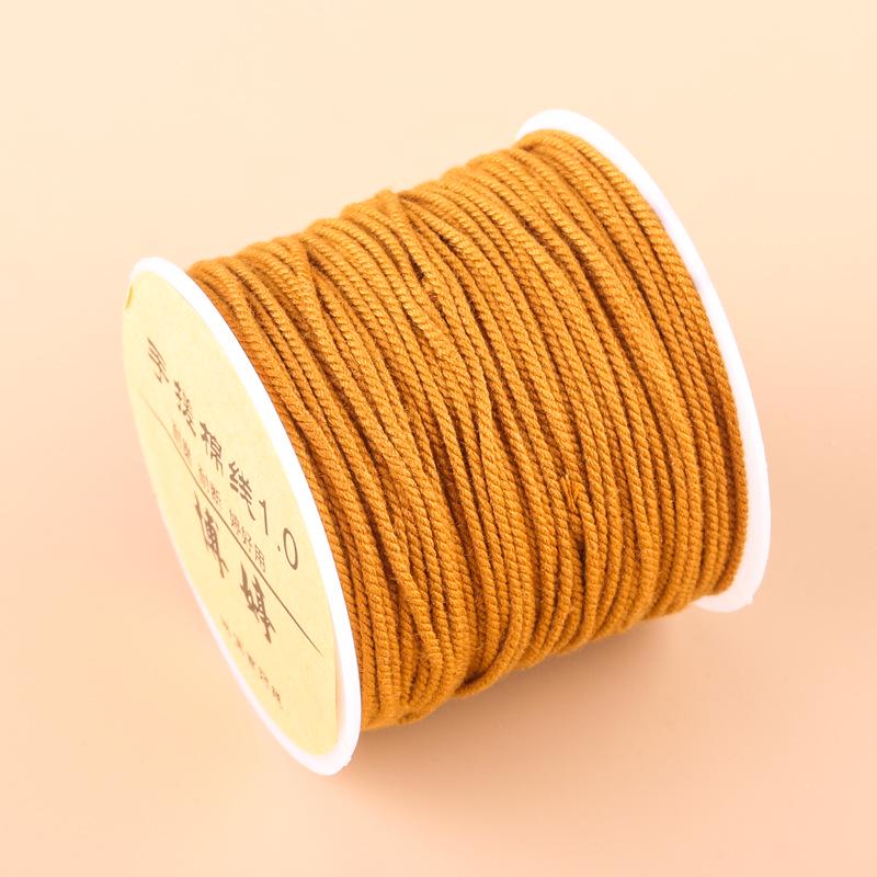 20m Multicolor Tie-Dyed Cotton Thread for DIY Moon Bodhi Bracelet