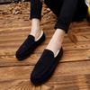 Suede ტყავის Loafers მამაკაცის ჩვეულებრივი ნავი ფეხსაცმელი Moccasins Hombre ფეხსაცმელი ზამთრის მამაკაცის სპორტული ფეხსაცმელი მამაკაცის ზრდასრული ფუფუნება