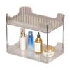 Desk Storage Rack Multipurpose Simple Light Luxury Double Layer Desktop Display Shelf for Home Bathroom