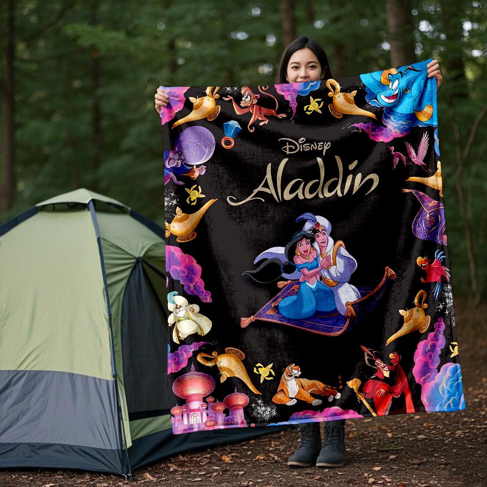 

1pc, Disney Aladdin Princess Jasmine Blanket Soft Throw for Outdoor, Gift Idea, Outdoor Blankets, Living Room, Travel 80x120cm