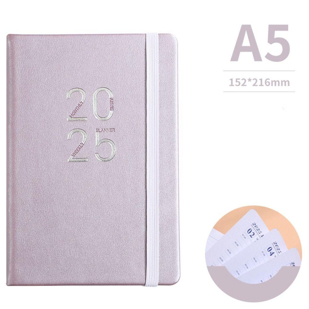 5 Colors 2025 Planner Notebooks A5 Sketchbook Schedule Journals  Office School Supplies