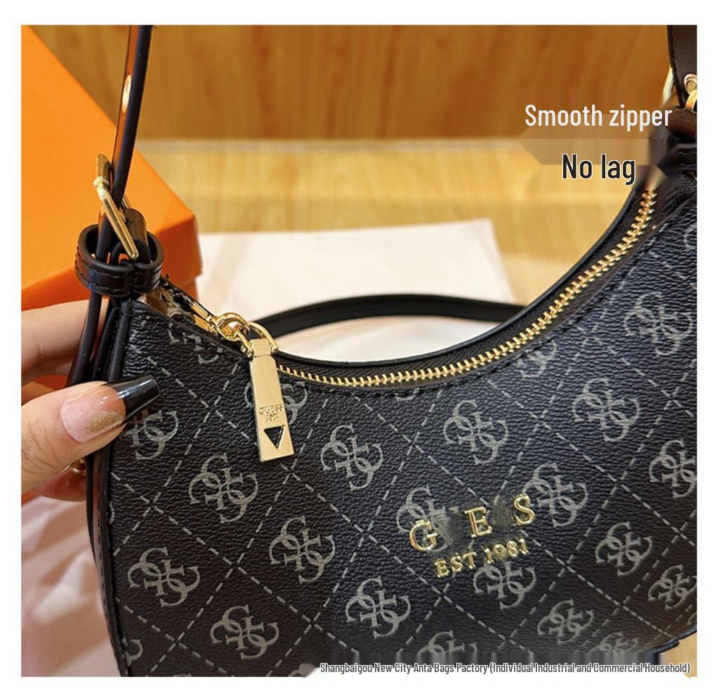 Bolsa Transversal Retrô Europeia Feminina - Alta Qualidade, Versátil, Estilo Ombro Único com Design de Letras