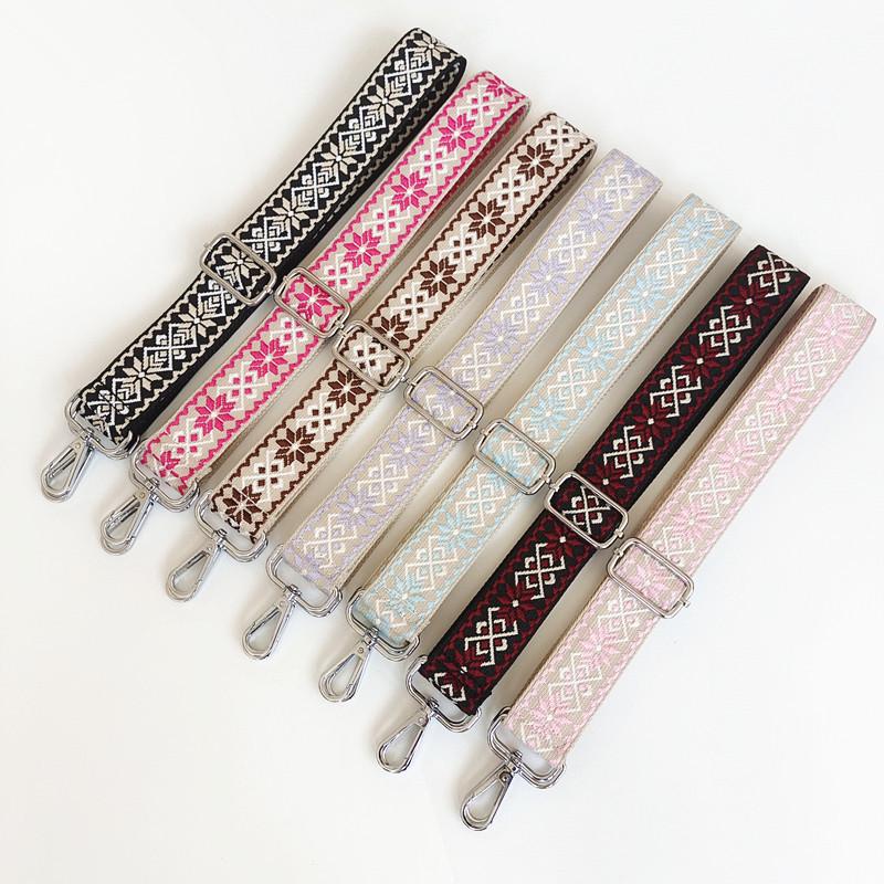 3.8cm Wide Diamond Jacquard Crossbody Strap for Bags and Backpacks.