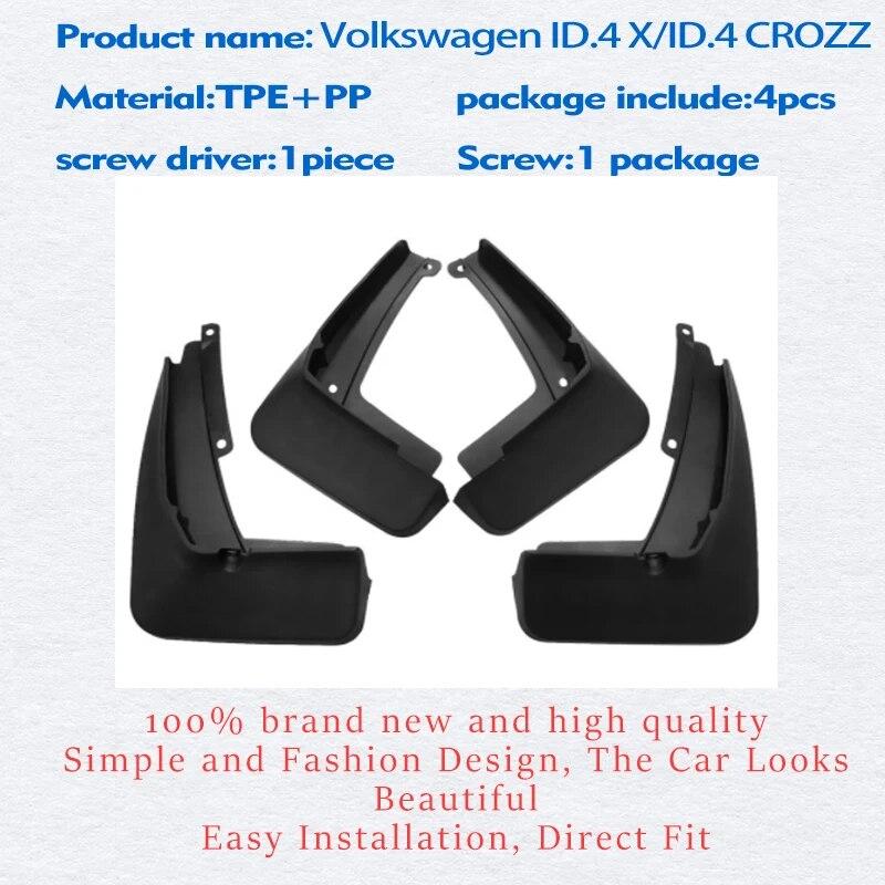 

4 шт. для Volkswagen WV ID.4 X ID.4 CROZZ брызговики на крыло, брызговики, брызговики, автомобильные аксессуары, брызговик