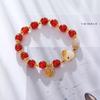 Natural Agate Jade Rabbit Braceletfashion Women Daily Jewelry Gift