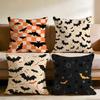 Halloween scary bats Cushion Cover Multi-Scene Pillow Cover for Home & Car - Reversible, Soft & Durable for Daily Use