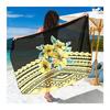 Sarong Hawaiano Polinesiano con Fantasia di Ibisco Copricostume da Bagno Donna Wrap Bikini Gonna Pareo Lungo da Spiaggia Sarong Pezzo Unico Dropship