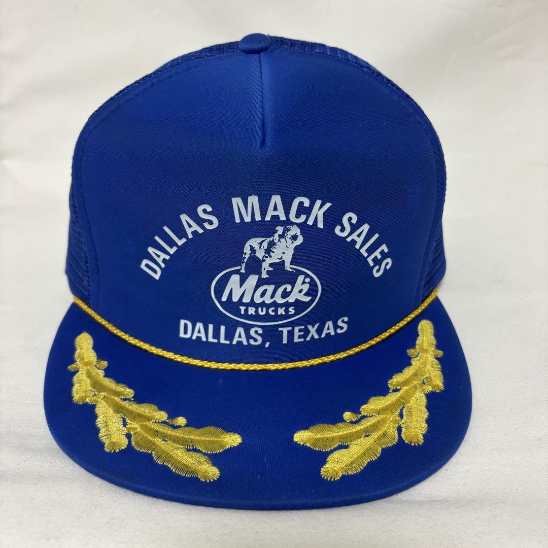

[USED] MACK TRUCKS Cap, Mack Trucks, Gold Leaf, Vintage, Blue