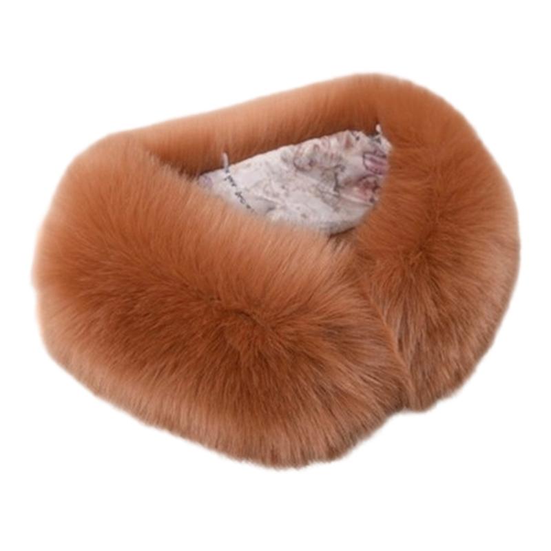 Luxurious Artificial Furs Neck Warmer For Winter Soft Thermally Scarf Fashionable Necks Wrap for Running Cycling
