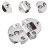 2Pcs Flip Hinges 180 Degree Folding Replace Zinc Alloy Smooth Cabinet Hinges for Computer Desk Doors Cabinet Table Closet