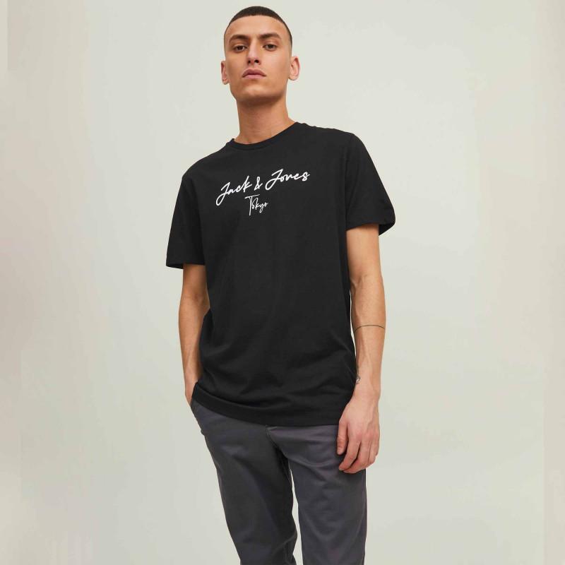 

Мужская хлопковая футболка с короткими рукавами Tokyo JACK & JONES