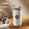 420ml Temperature Display Coffee Cup Smart Thermos Travel Coffee Mug 316 Stainless Steel Thermal Cup Leakproof Tumbler Gift