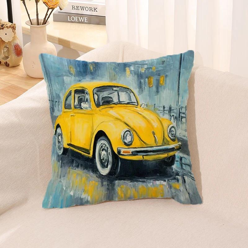 Cushion Cover Watercolor Car Pillow   Room Decor  Case