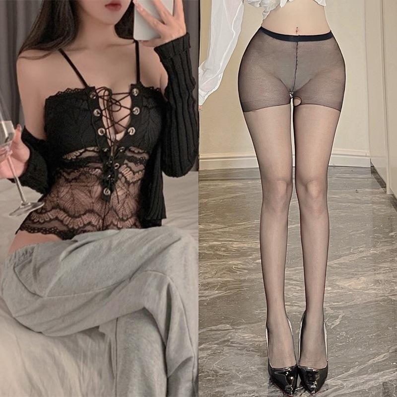 Sexy See Through Lace Erotic Bodystocking Open Crotch Teddy with Suspenders Harness Push Up Effect French Maid Costume for Women
