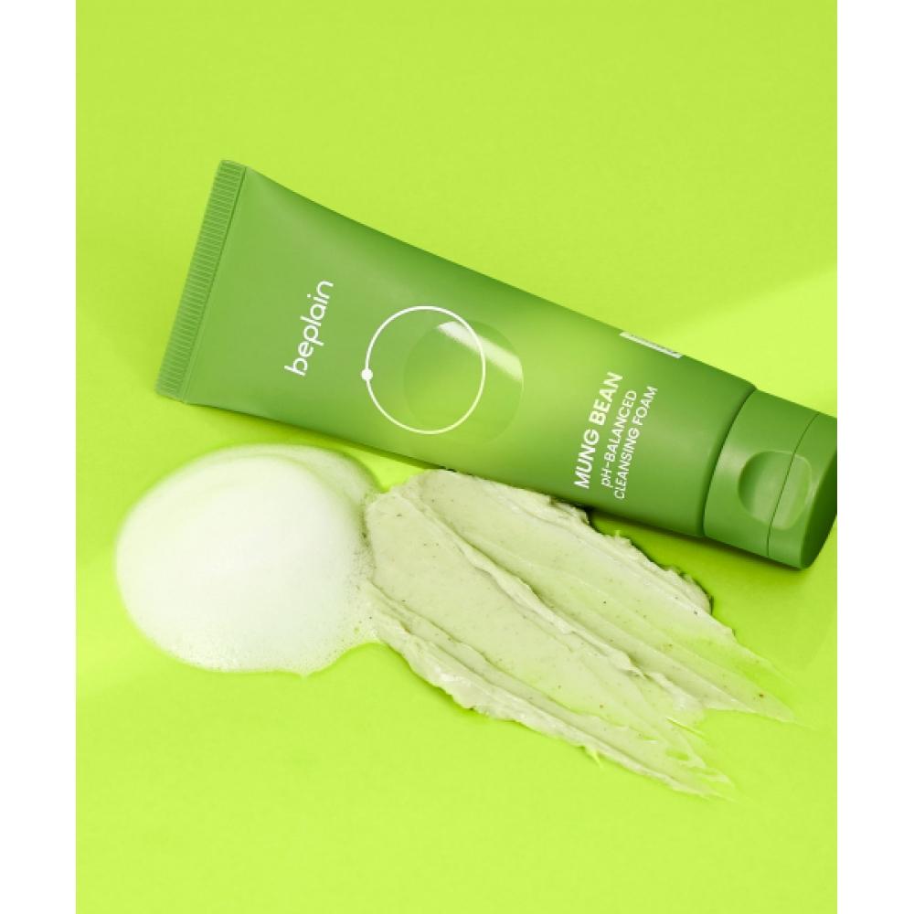 Beplain [tinyping Kollaboration] Mungbohnen Mild Säurehaltiger Reinigungsschaum 120ml X 2 Geschenk Poppendes Gesichtswaschband