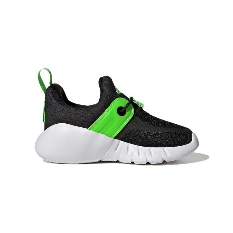 adidas Rapidazen I Resistentes a la abrasión Zapatos Bajos para Niños Pequeños Negro Verde Bebé y Niño Pequeño GY6654