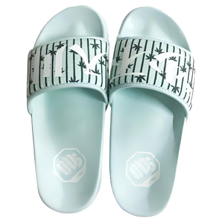 New LiNing Do Not Enter The River EVA Quiet Slide Slippers Unisex Blue ABTP003-5