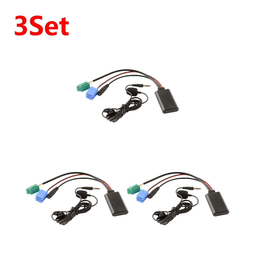 1-3 Set Car Bluetooth-Compatible Module Handsfree Audio MP3 Music Adapter Car Bluetooth Adapter Cable for Renault Clio Espace