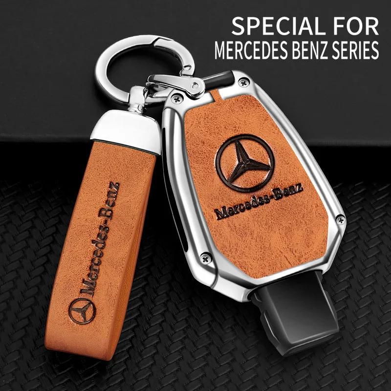 For Mercedes Benz A C E S G Class GLA CLA GLK GLC CLS W204 W463 W176 W251 W205 AMG Car Remote Key Case Cover Shell Fob Holder XB5