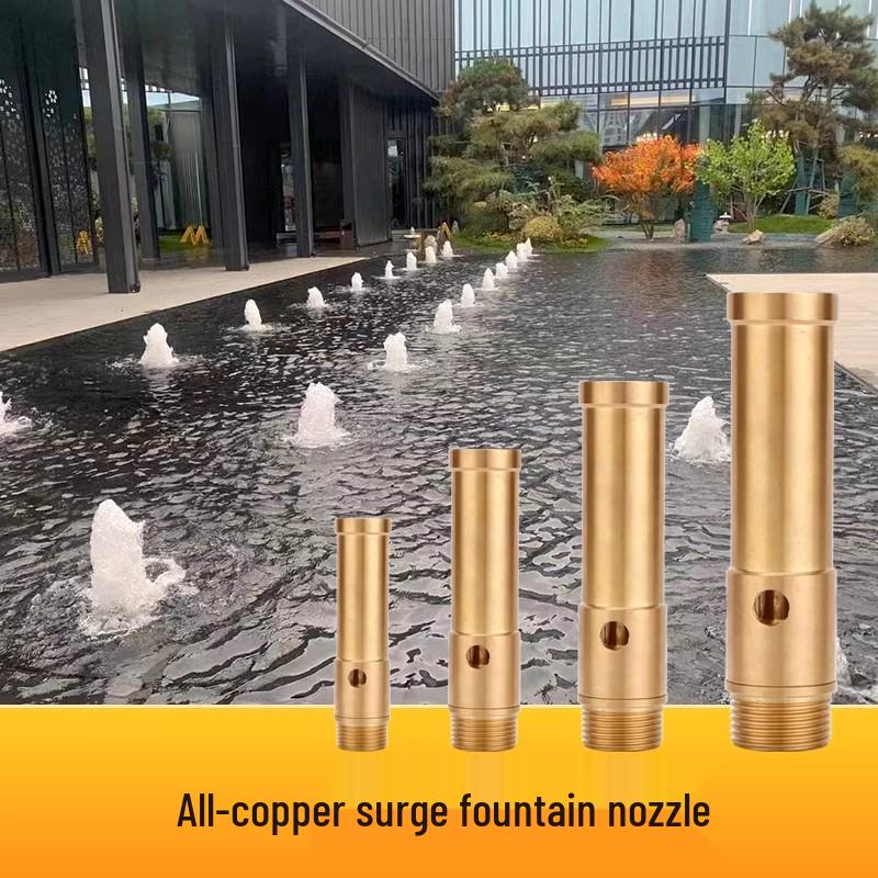Brass Mushroom Ice Column Jet Fountain Nozzle for Pool and Rockery Landscaping