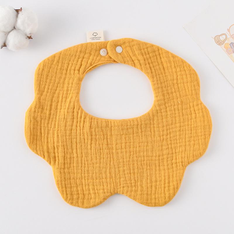 360-Degree Pure Cotton Petal Baby Drool Bib