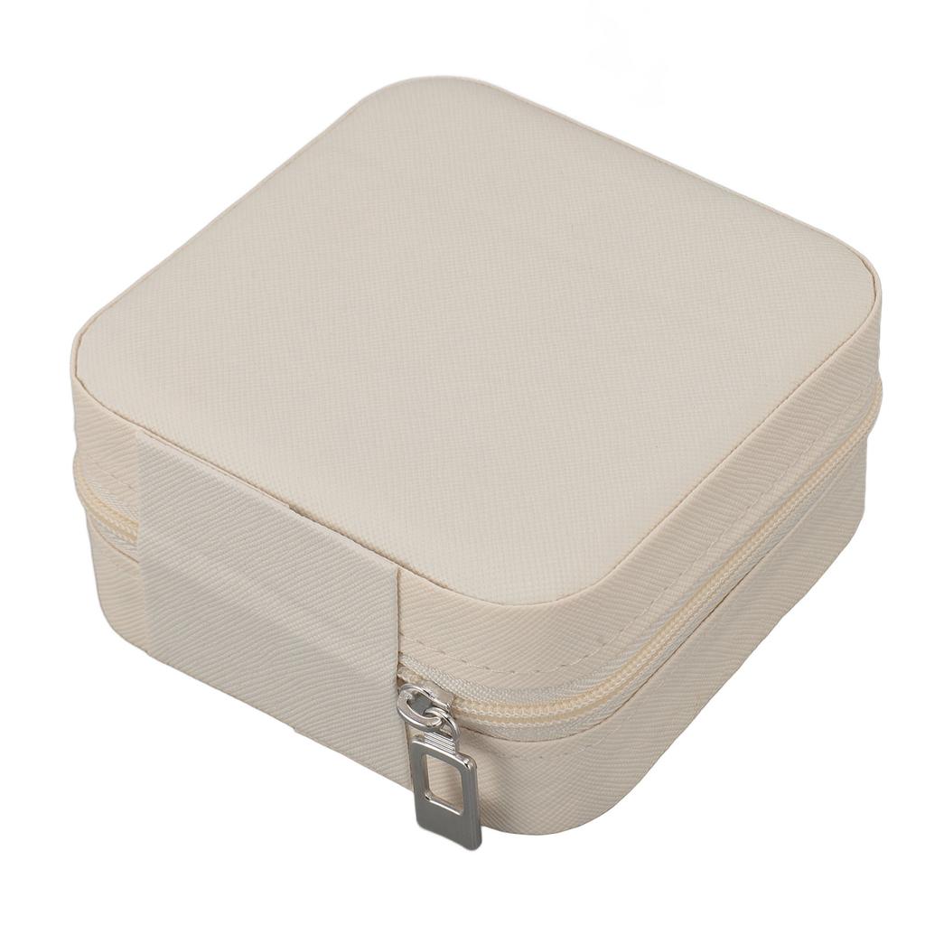 Travel Jewelry Case Portable Small Jewelry Box Waterproof PU Leather Jewelry Organizer Storage Case for Rings Earrings