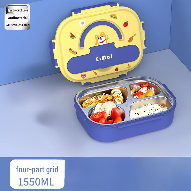 Lucky Dog 4-Compartment Insulated Lunch Box