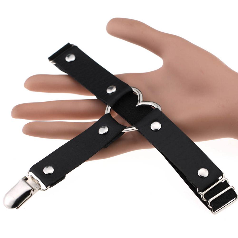 NEW 1/3/5pcs Women Thigh Ring Leg Strap with Anti-Slip Buckle Sexy Punk Goth Heart PU Elastic Adjustable Garter Leg Ring