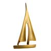 Creativity Smooth Sailing Sailboat Ferry Hollow Out Resin Golden Crafts Ornaments Modern Home Decoration Furnishings Figures