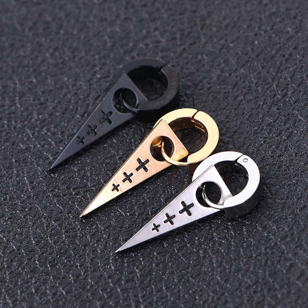 

Панк для женщин серьги украшения полые корейские серьги-кольца мужские серьги-пряжки крест-накрест висячие серьги