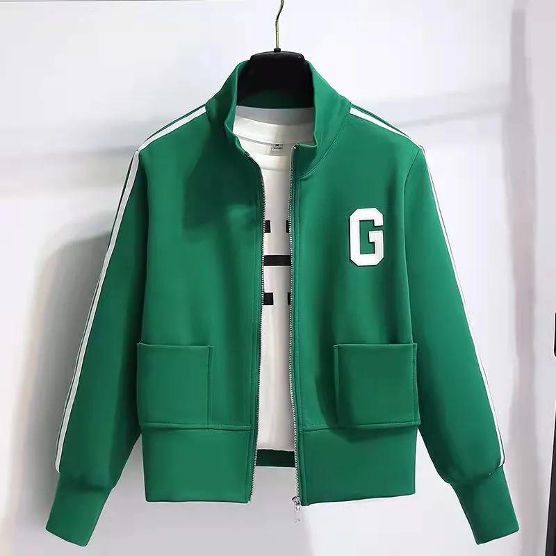 Jacket Stand-up Collar Sweater Women Spring and Autumn Loose Casual Short Fashion Thin Jacket Women