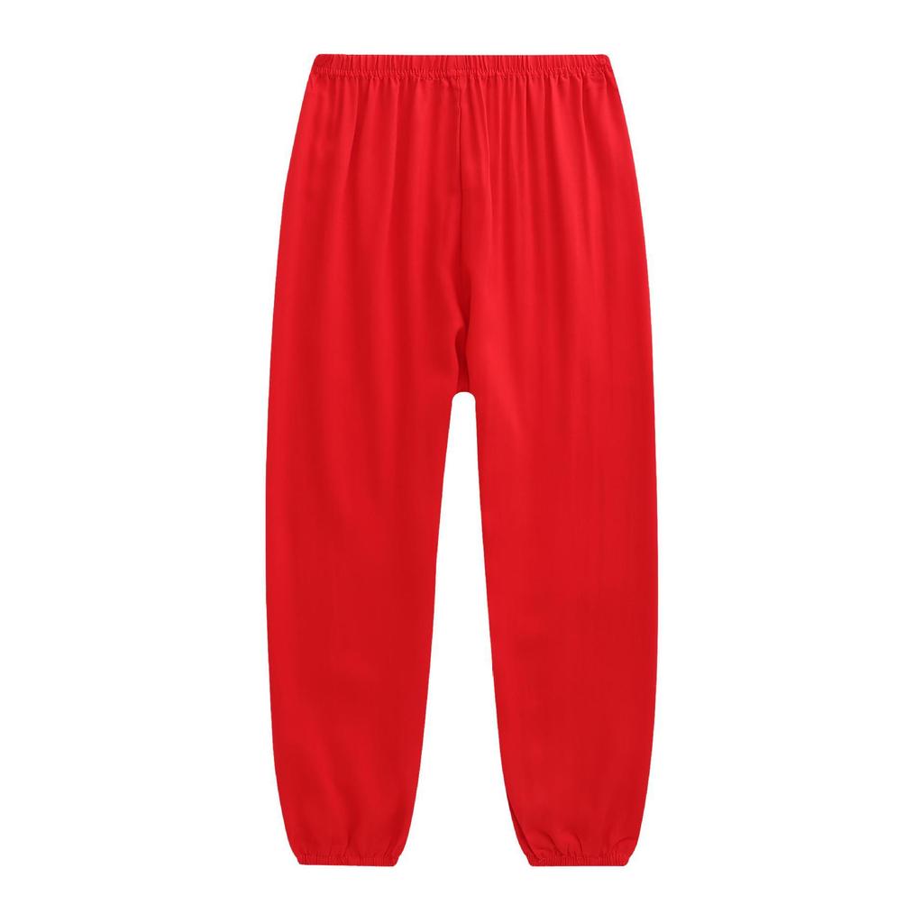 Children's Bloomers Boys and Girls Artificial Cotton Trousers Pajamas Mosquito Pants Performance Elastic Waist Trousers Spring and Summer