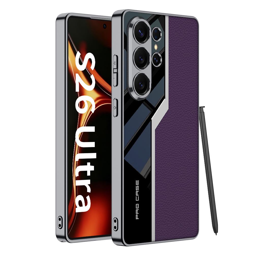 Samsung S26 Ultra Supercar Electroplated Leather Phone Case for Men & Women