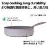 Deep Frying Pan, 26cm, with Lid. Suitable for Induction and Gas Stoves. PFOA and PFOS Free. Non-stick, Easy To Clean. High Heat Efficiency. Ideal for
