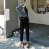 High Waisted Elastic Harem Jeans for Women Autumn Straight Leg Jeans for Women